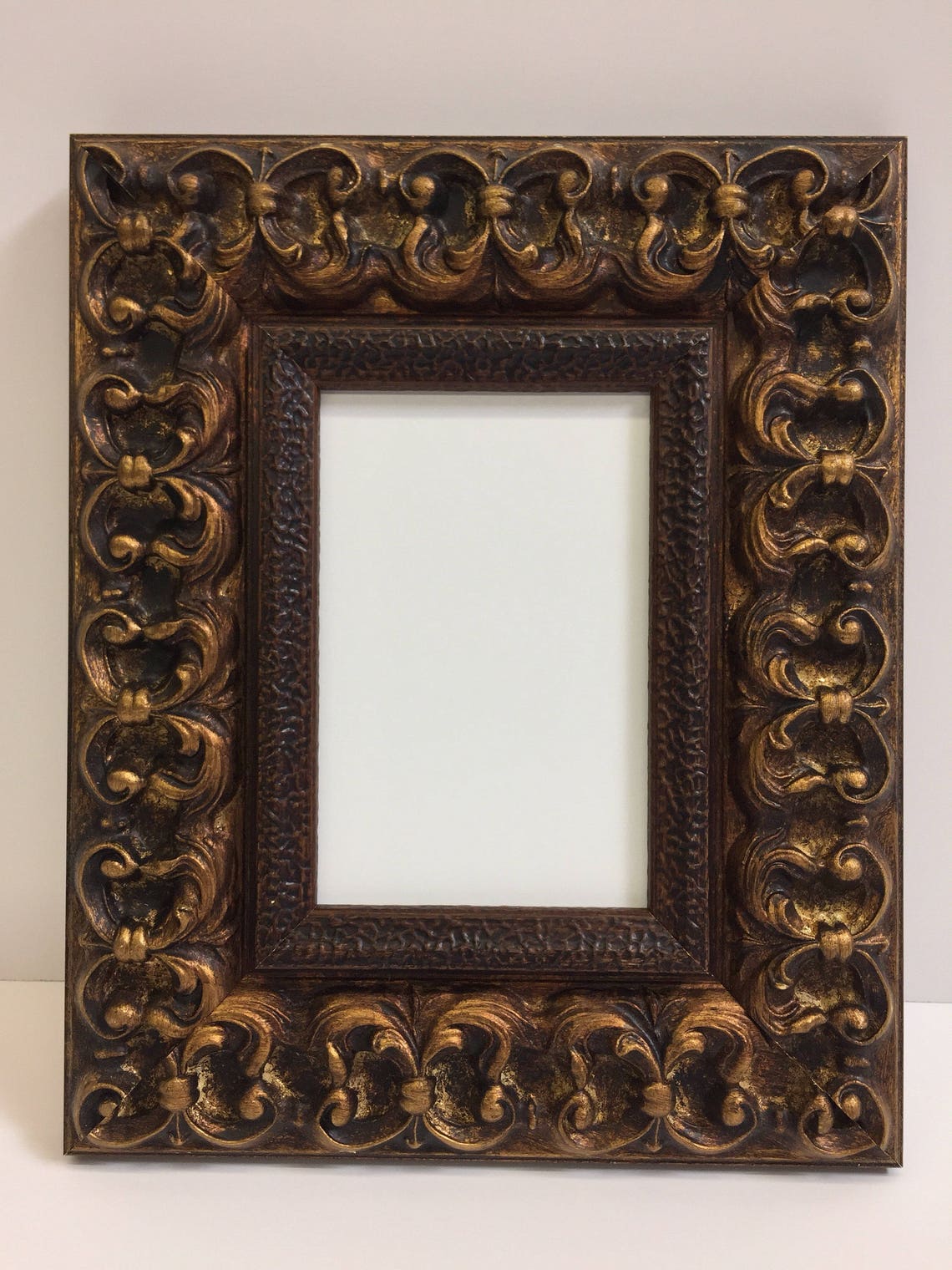 Dark Gold Ornate Picture Frame 3x5 4x6 5x7 8x10 11x14 Etsy