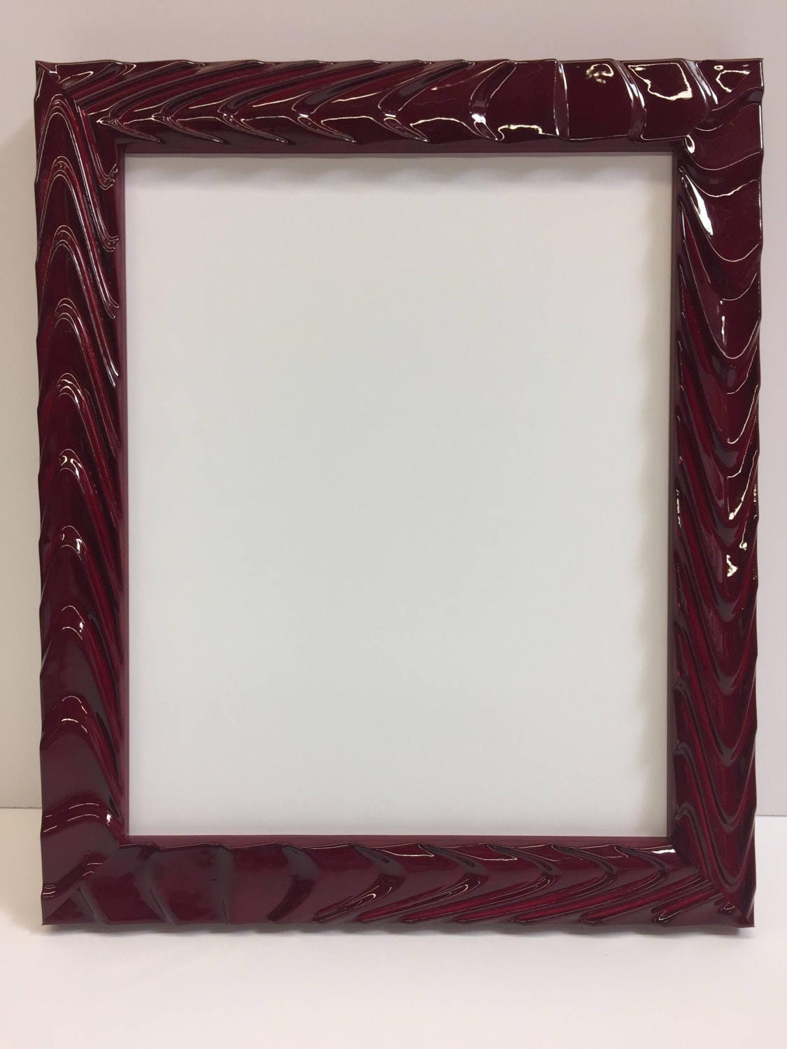 Red Picture Frame Lacquer 3x5 4x6 5x7 8x10 11x14 16x20 Etsy