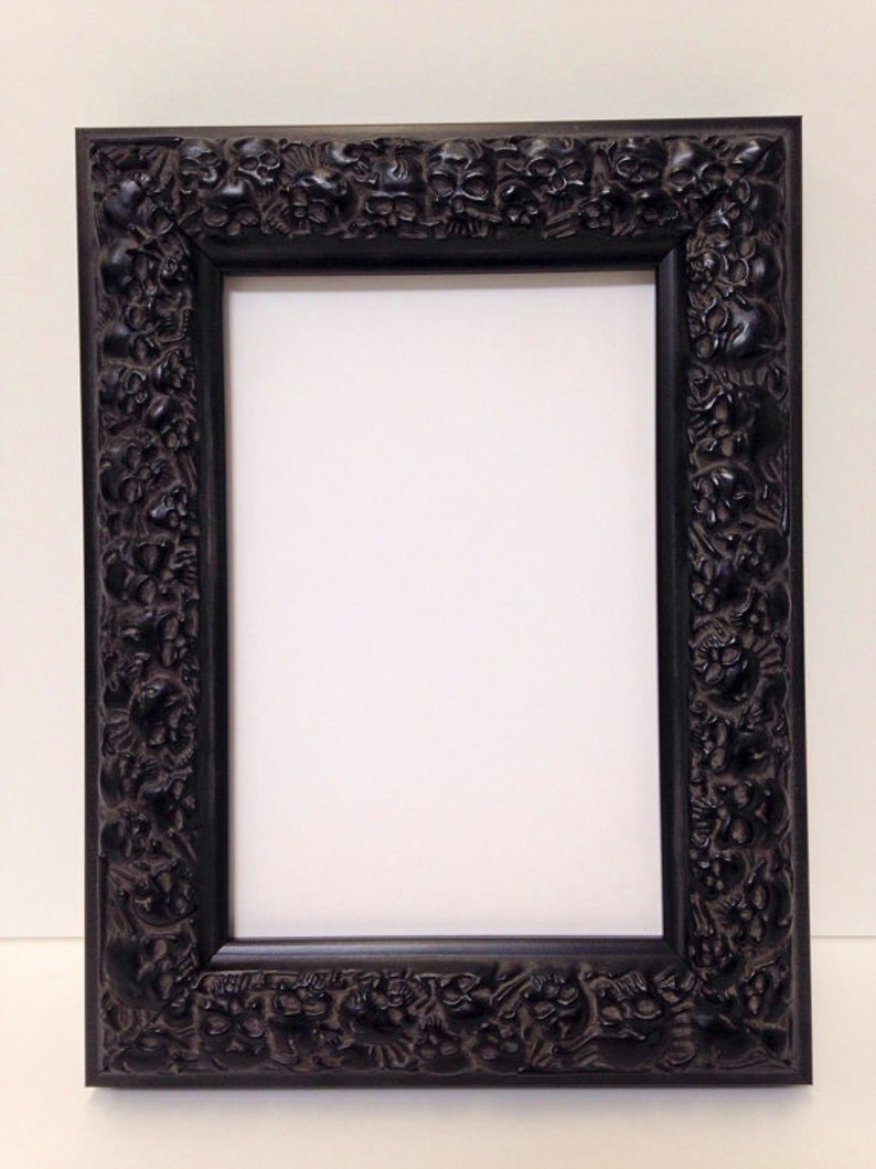 SKULL Picture Frame Skull Black 3x5 4x6 5x7 8x10 11x14 | Etsy SKULL Picture Frame Skull Black 3x5 4x6 5x7 8x10 11x14 | Etsy