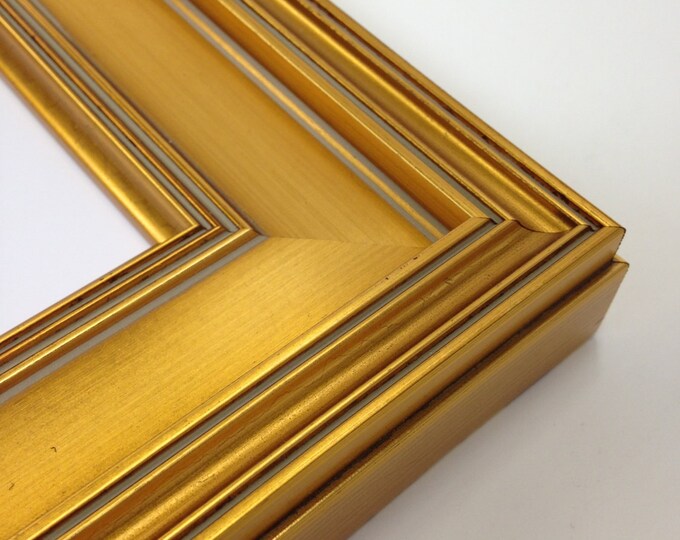 Gold Picture Frame 4x6 Real Gold Leaf Picture Frame With Etsy