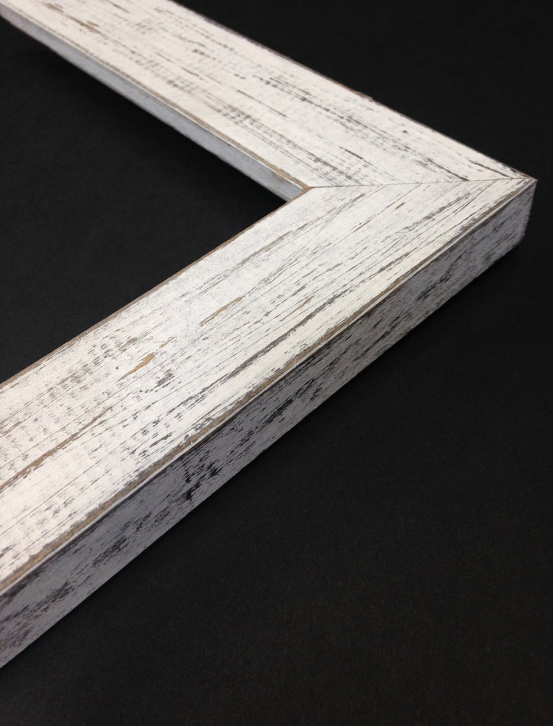 WHITE Rustic Wood Picture Frame Reclaimed Distressed Wood | Etsy