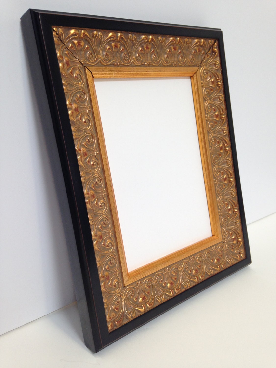 Gold & Black Ornate Picture Frame 3x5 4x6 5x7 8x10 11x14 Etsy