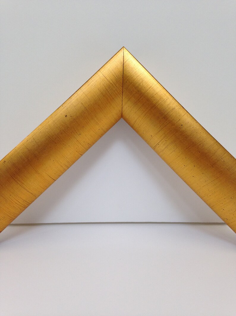 24x36 Gold Picture Frame With Reverse Scoop 3x5 5x7 18x24 Dome Custom Sizes All Wood Gold Leaf Picture Frame 11x14 16x20 8x10 4x6