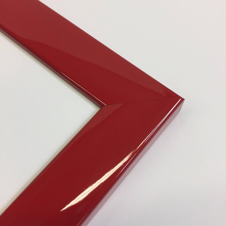 Red Lacquer Picture Frame 8x10 Or 11x14 With Glass And Image 0