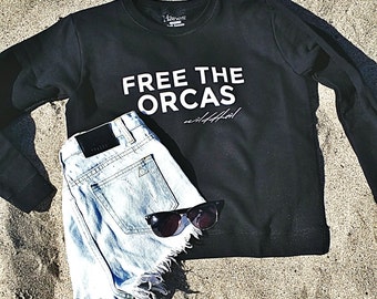 Free the Orcas Wilddtail Women's Sweatshirt