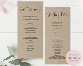 printable navy wedding program wedding ceremony program etsy