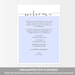 Welcome Card Printable Editable PDF DIY Template Welcome Favor Card ...