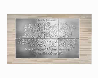 Azulejos de cobre con diseño del Árbol de la Vida para salpicaderos de cocina, decoración de pared (68,5 x 45,7 cm)