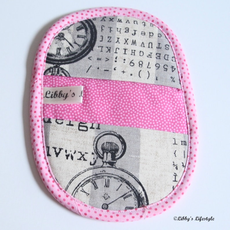 Typography Mini Potholder Mini Oven Mitt.