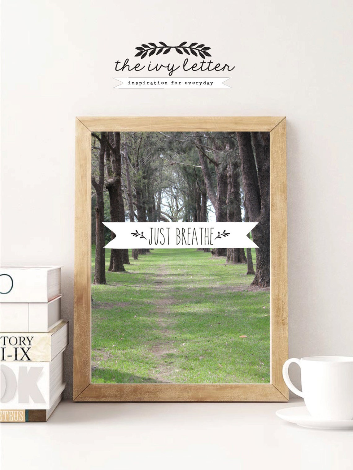 Just Breathe....Wall Art Prints Inspirational Quote Home Decor | Etsy