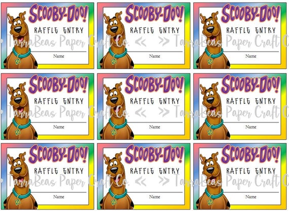 Scooby-doo Party Printable, Stationary, Card Making, Digital Paper