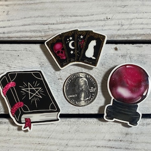 Witchy Set - Decorative Fridge Magnet Set - Plastic Resin