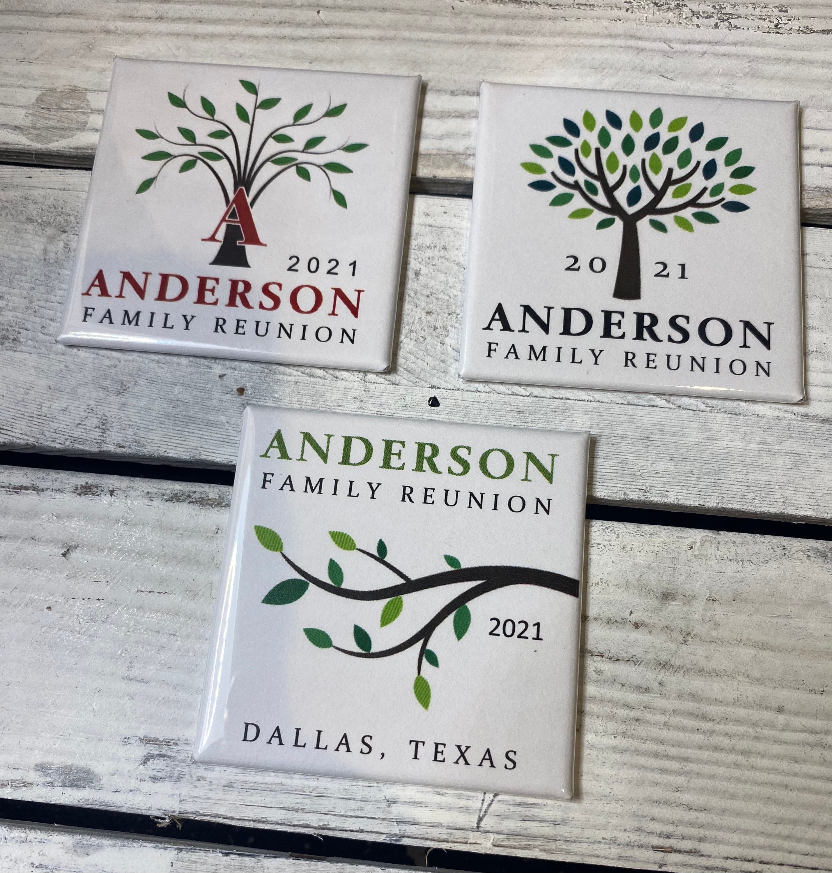 Personalized Family Reunion Fridge 2x2 Family Gifts Etsy