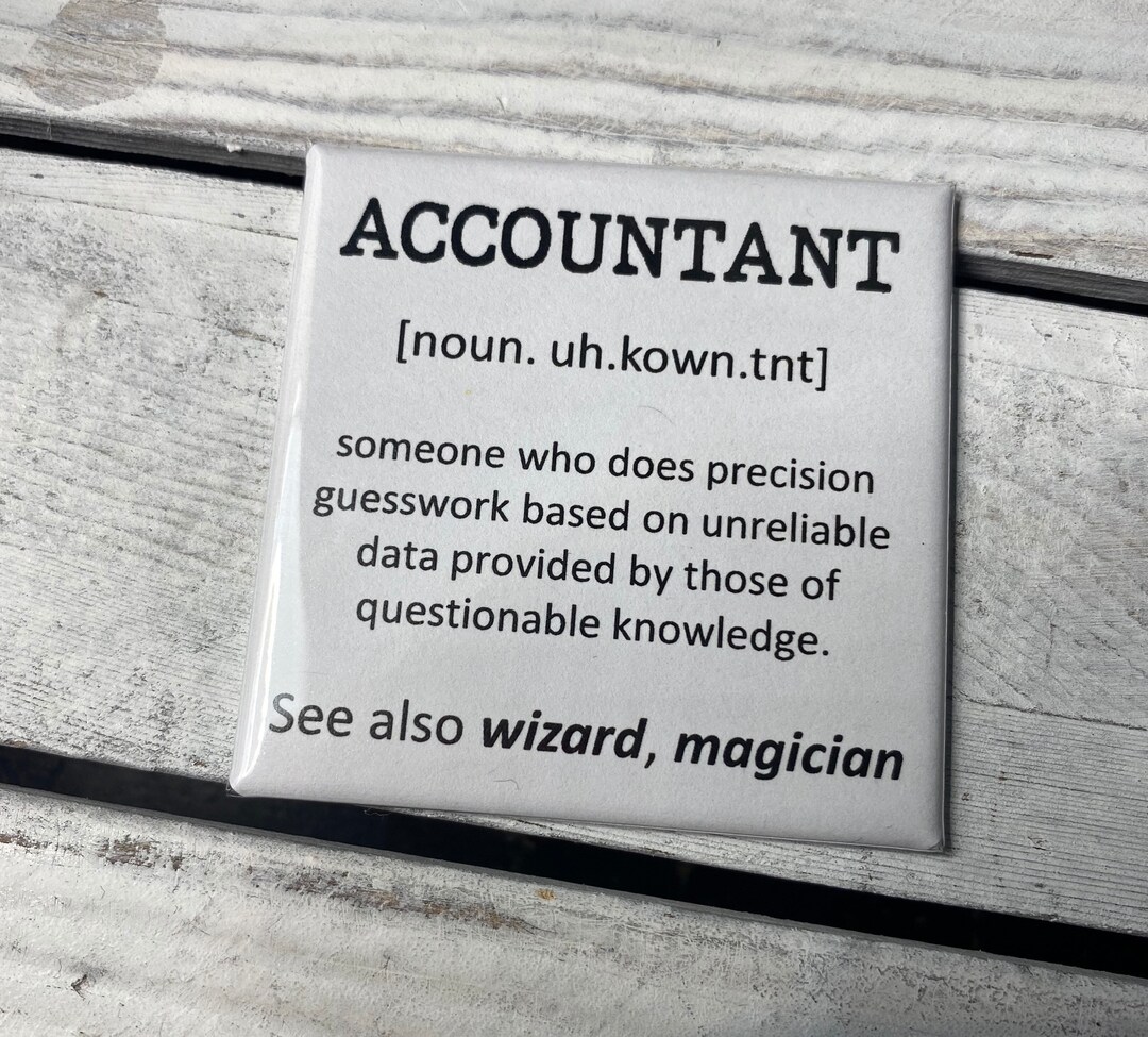 Funny Fridge Accountant Definition Accounting Etsy