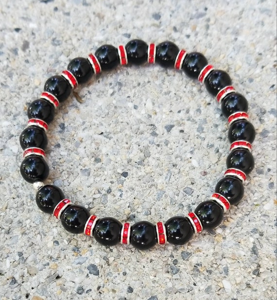 Thin Red Line Bracelet Thin Red Line Jewelry Firefighter Etsy
