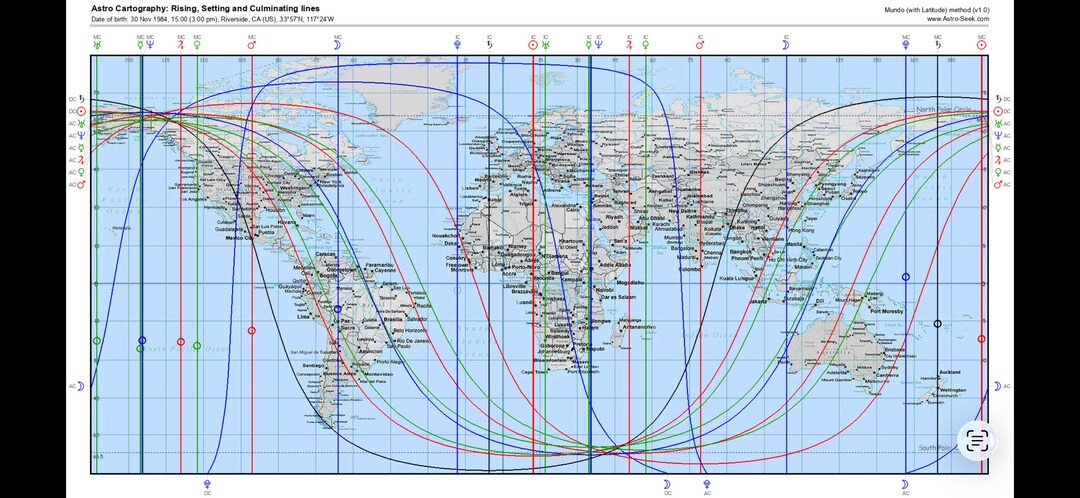 Personalized Astrocartography Reading | Relocation Astrology Map | Best ...
