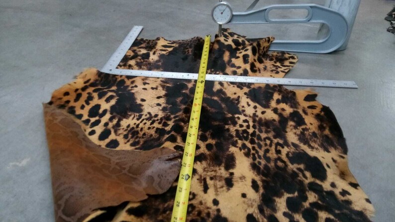 Hair on hide calf hair-on leather hide leopard cheetah animal print #ay0830-3