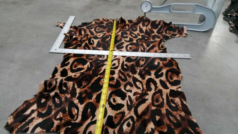 Hair on hide calf hair-on leather hide leopard cheetah animal print #ay0830-3