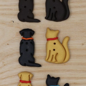 Pawprint for Dog and Cat Polymer Clay Buttons image 5