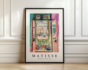 Henri Matisse Open Window Art Print Exhibition Poster