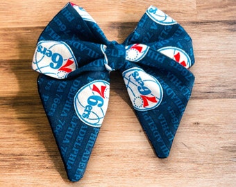 SIXERS HAIR BOWS| Sailor, Pinwheel, Pigtails-All Sizes & Styles!| Phillies Bows for Infants, Toddlers, Girls| Philadelphia Phillies Bows