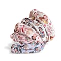 Princess Print Knotted Headband: Girls Suede-Lined Hair Accessory