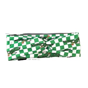 EAGLES Inspired SOFT Twisted Headband| Philadelphia Football Inspired Prints |Pull over headband for Adults| Philly Hair Accessories image 4