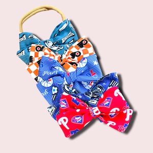 PHILLY SPORTS BUNDLE | Gift Set | Philadelphia Sports Team Inspired Baby & Toddler Bows | Set of 5