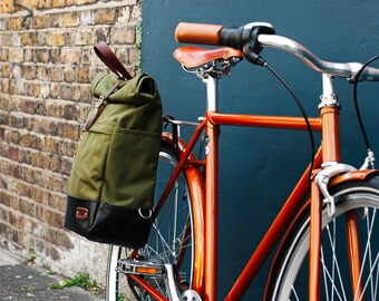 Roll Top Pannier Backpack / Backpack Pannier Bag / Cycle Bag / Pannier Backpack / Bicycle Bag / Pannier / Backpack Pannier