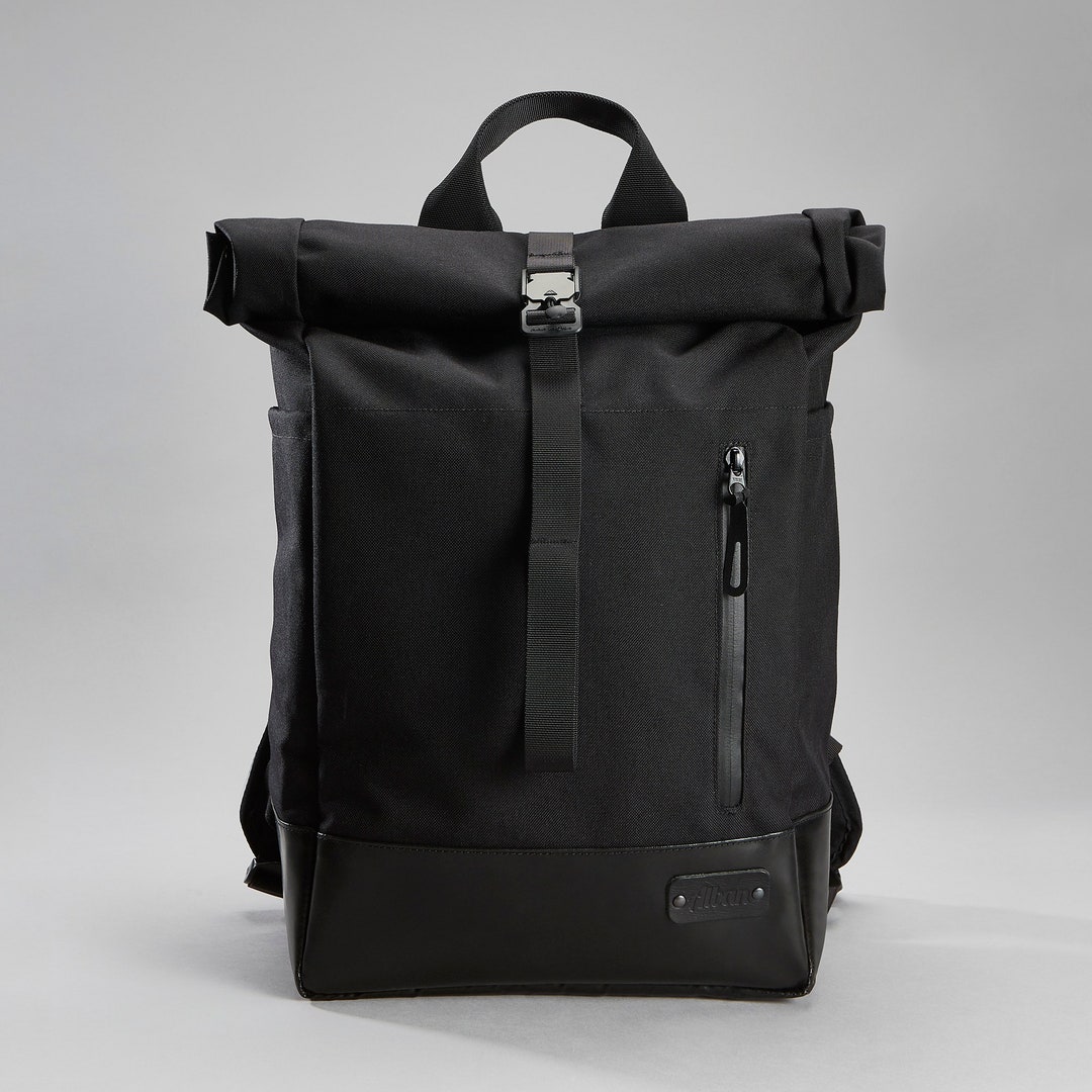 Roll Top Backpack Fidlock Black Cordura - Etsy Australia