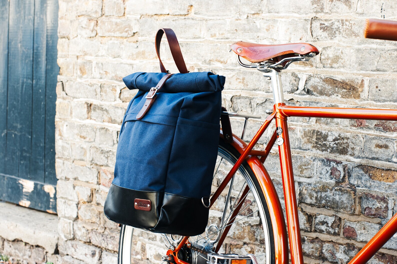 Roll Top Pannier Bag / Cycle Bag / Pannier Backpack / Bicycle Etsy UK