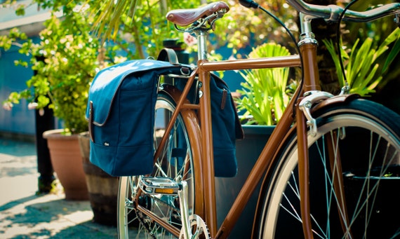 Bicycle Pannier / Bike Pannier / Bicycle Bag / Pannier Bag / - Etsy