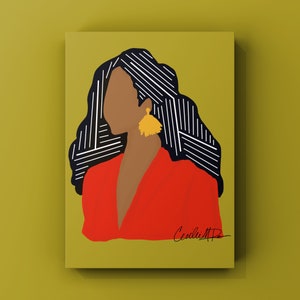 8"x10" Druck: Working Woman Serie