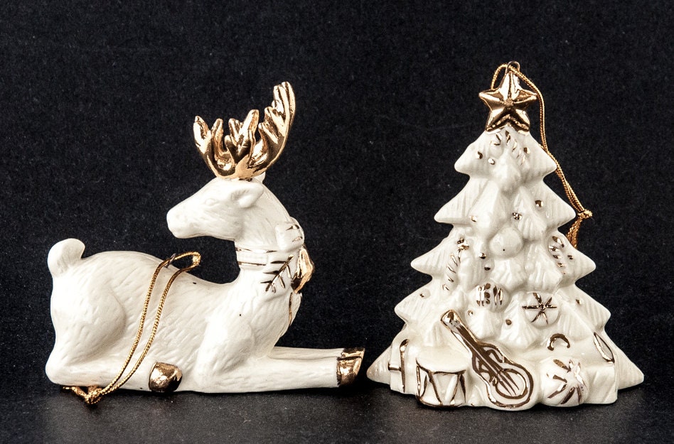 Adornos de cerámica decoración de árbol de vacaciones | Etsy