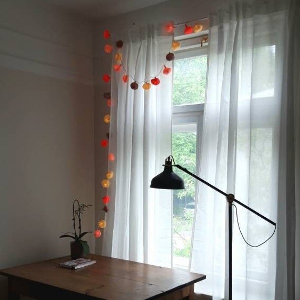 HANDMADE paper lights, Fairy lights, Bedroom lights.