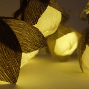 HANDGEMAAKTE Rose String lights, Lights slinger, Bloemverlichting slinger, Bruiloft lichten, Fairy lights, Slaapkamer verlichting, Magnolia decor, Rozen.