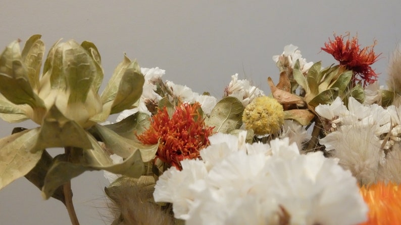 Dried flower bouquet // Flower bunch // Rustic wedding bouquet // Natural flower // Peonies // Roses // Magnolia // fleurs séchées image 7