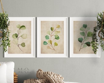 Vintage Botanical Prints, French Country Wall Art, Rustic Botanical Poster, Country Style Decor