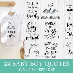 Baby Boy Svg Onesie, Baby Boy ontwerpen Png, pasgeboren cadeau jongen, grappige baby gezegden digitale download