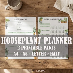 Plant Care Journal: Flower Watering Schedule & Tracker, Gardening Planner image 1
