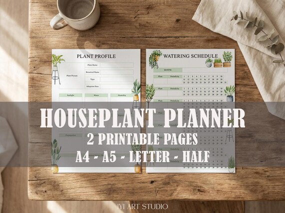 Plant Care Journal: Flower Watering Schedule & Tracker, Gardening Planner