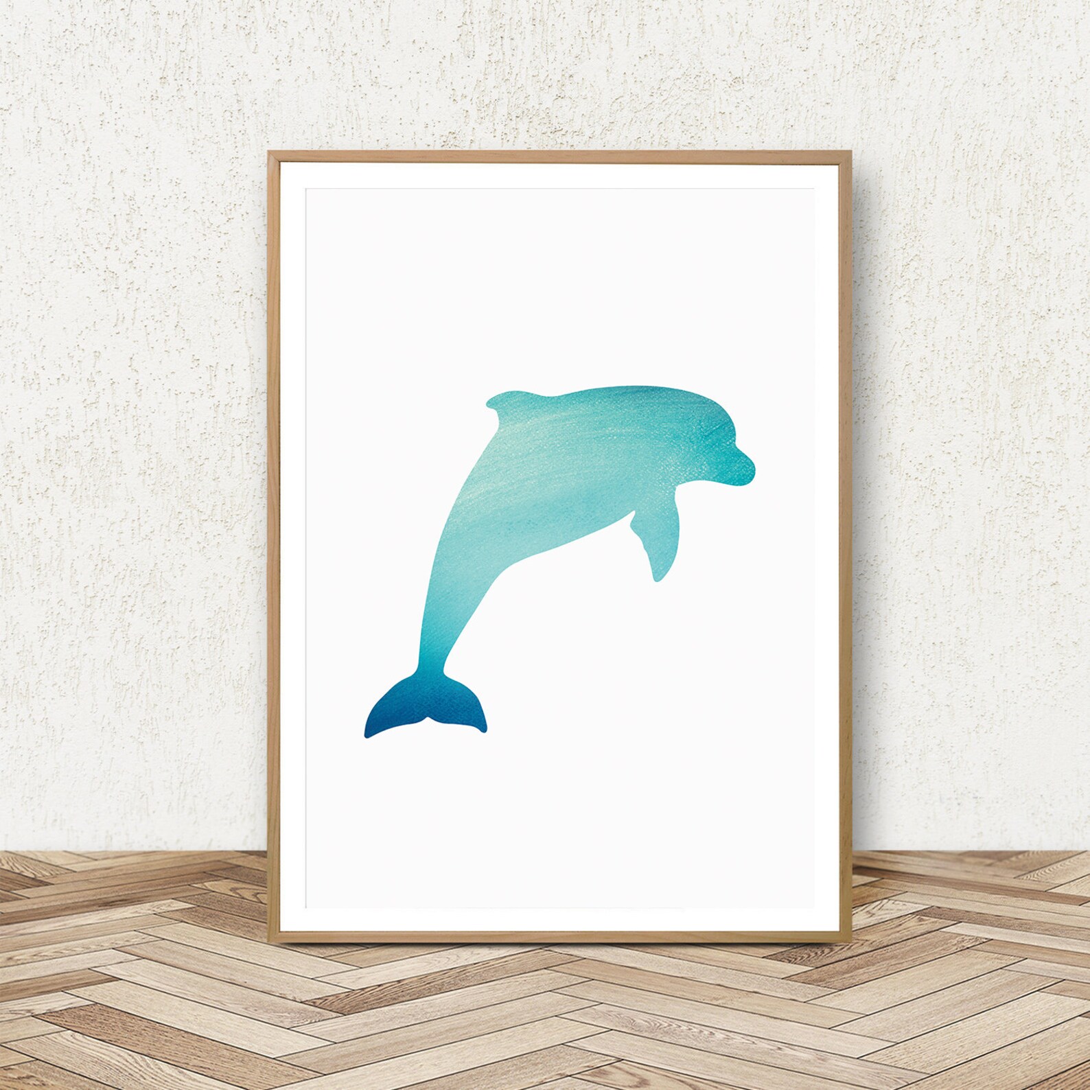 Dolphin Wall Art Print Set of 3 Sea Animal Wall Decor for Etsy