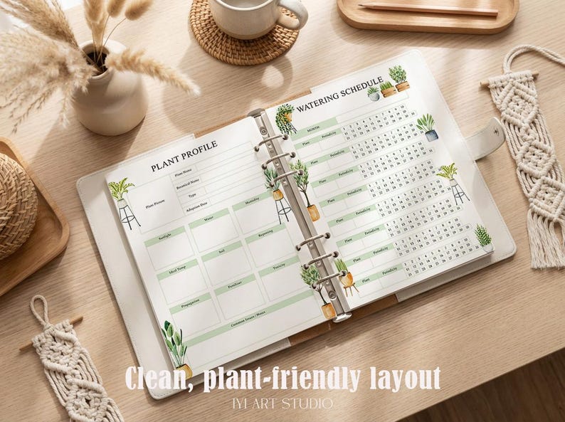 Plant Care Journal: Flower Watering Schedule & Tracker, Gardening Planner image 6