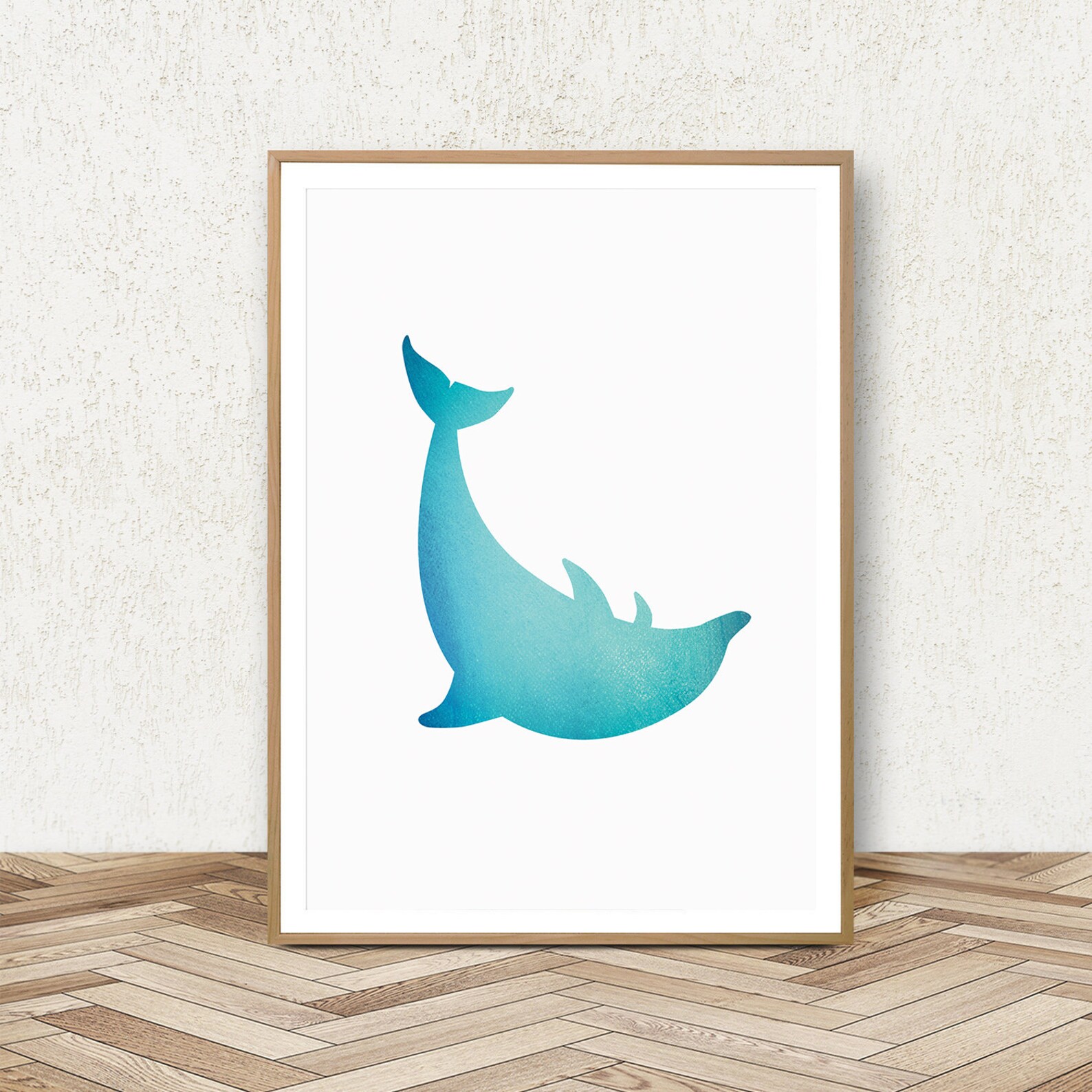 Dolphin Wall Art Print Set of 3 Sea Animal Wall Decor for Etsy