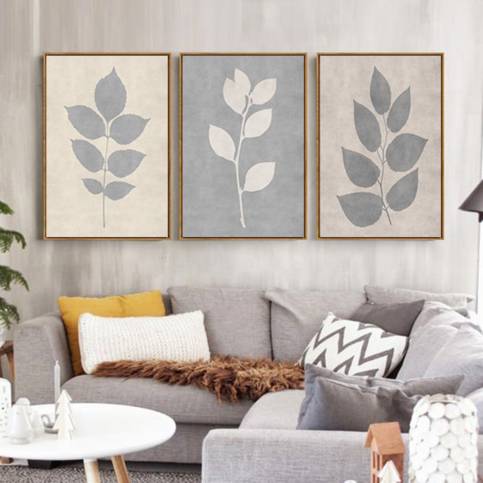 Rustic Home Wall Art Living Room Prints Set of 3 Wall Art Etsy