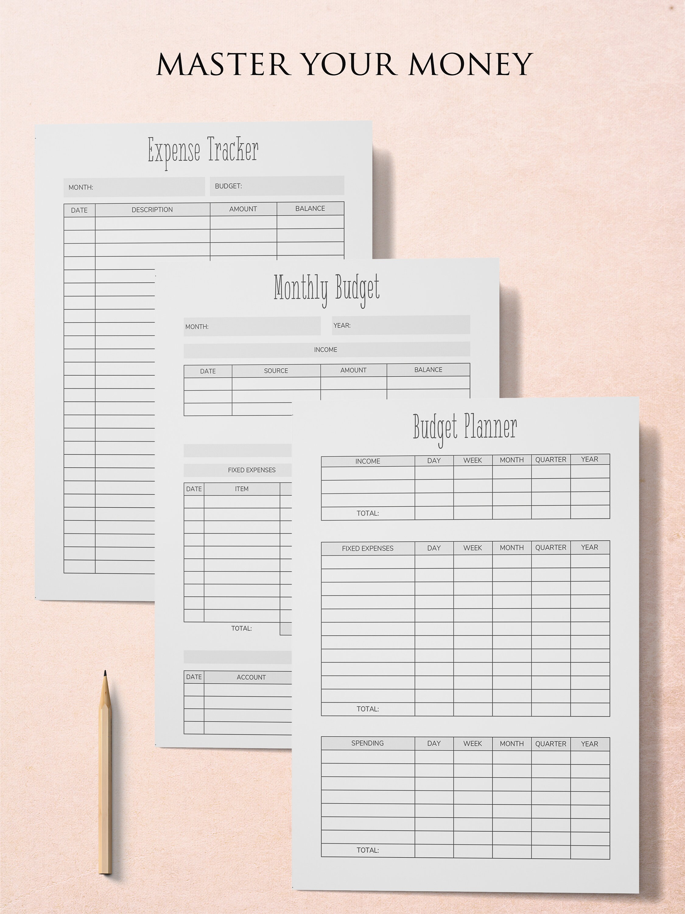 Printable PDF Life Organizer Print at Home Life Planner Pack | Etsy