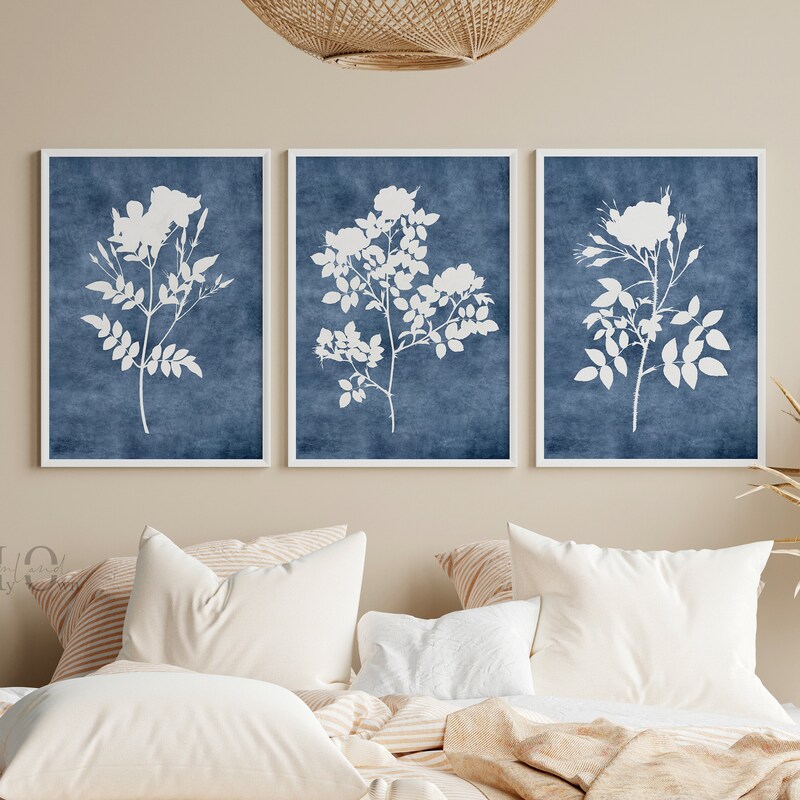 Navy Blue Wall Art - Etsy