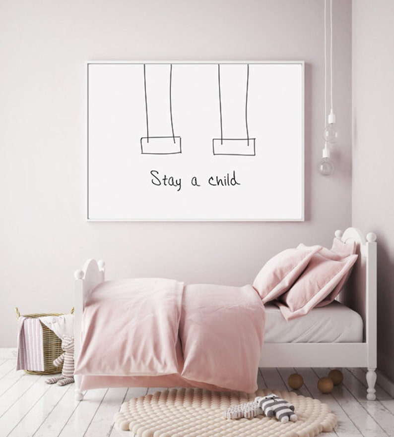 Minimalist Nursery Wall Art Printable Nursery Line Art for Etsy