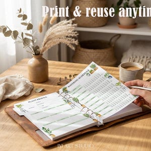 Plant Care Journal: Flower Watering Schedule & Tracker, Gardening Planner image 5