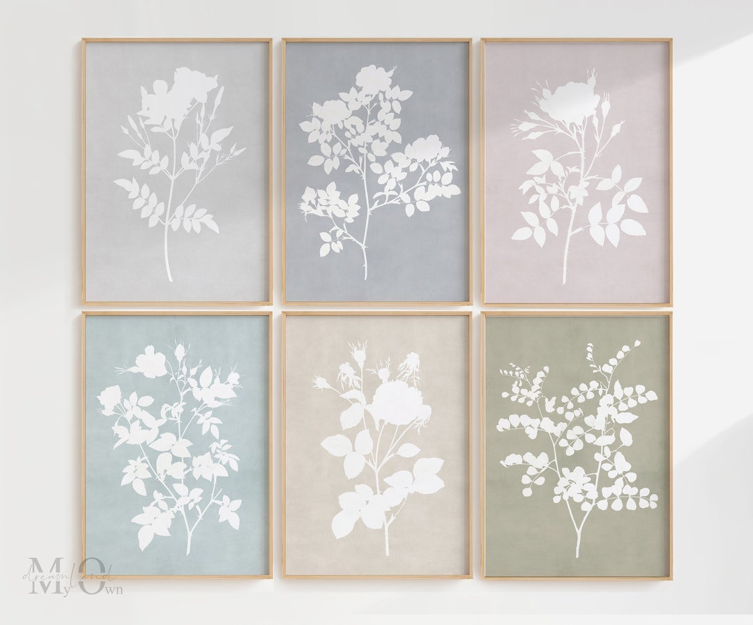 Pastel Wall Art Printable Floral Botanical Print Pastel Home Decor